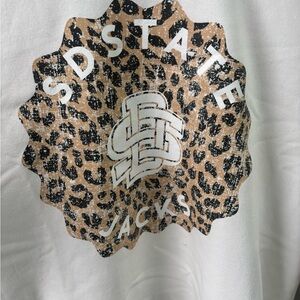 SDSTATE Jacks Leopard Print Graphic Tee